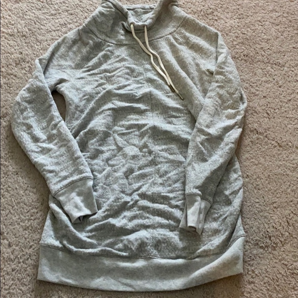Light gray maternity sweater